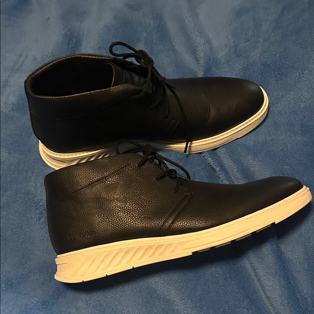 Calvin  Black Leather Shoe/boots